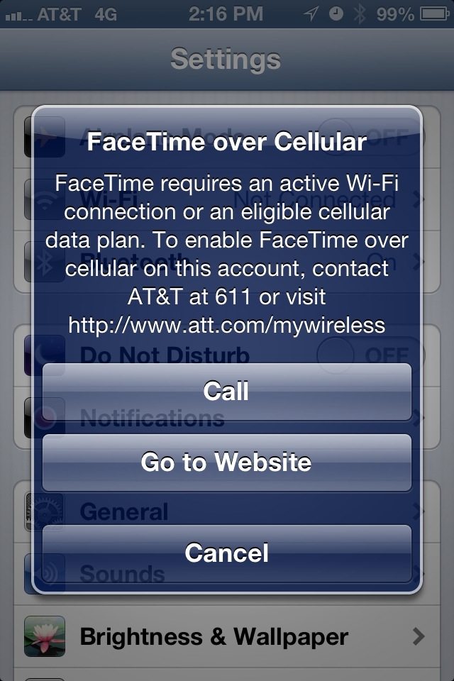 AT&T blocks FaceTime over Cellular in the latest iOS 6 GM Build. Sign the Petition against AT&T’s decision